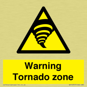 Warning Tornado zone